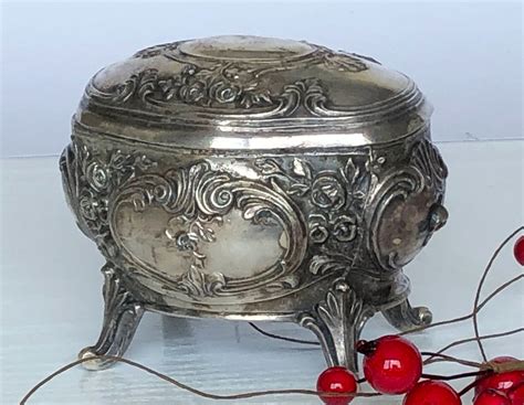 vintage metal box european|Vintage European Jewelry Box .